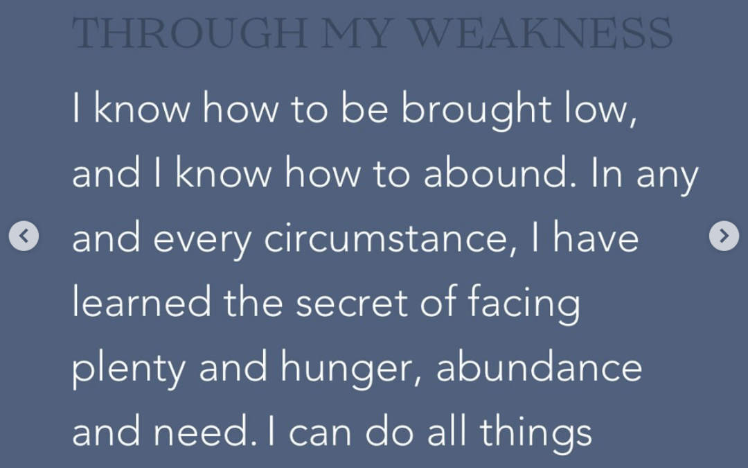 The God Who Moves Through My Weakness